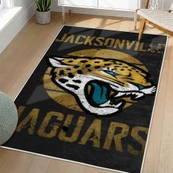NFL Jacksonville Jaguars Rectangle Rug Personalized Non-Slip Carpet Gift For Football Fans JJ61