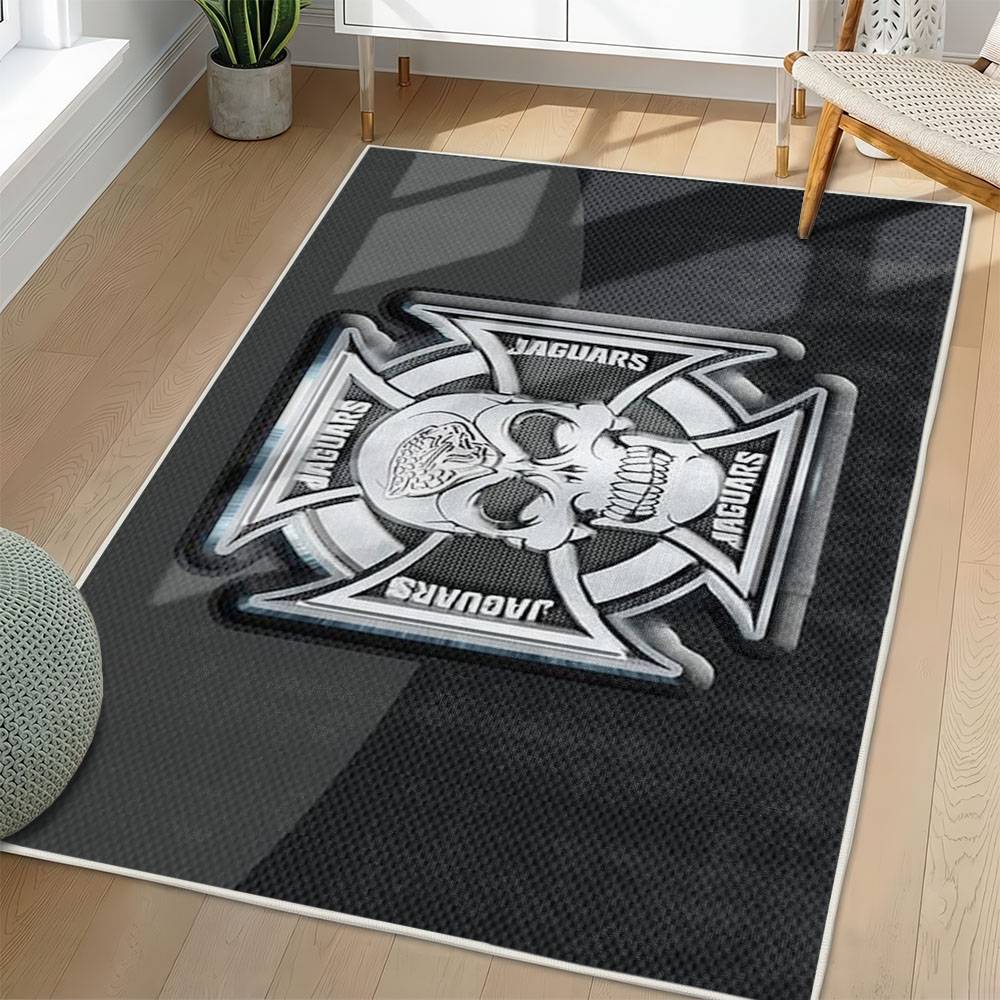 NFL Jacksonville Jaguars Rectangle Rug Personalized Non-Slip Carpet Gift For Football Fans JJ63