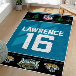 NFL Jacksonville Jaguars Rectangle Rug Personalized Non-Slip Carpet Gift For Football Fans JJ64
