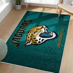 NFL Jacksonville Jaguars Rectangle Rug Personalized Non-Slip Carpet Gift For Football Fans JJ65
