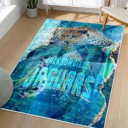 NFL Jacksonville Jaguars Rectangle Rug Personalized Non-Slip Carpet Gift For Football Fans JJ74