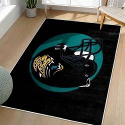 NFL Jacksonville Jaguars Rectangle Rug Personalized Non-Slip Carpet Gift For Football Fans JJ80