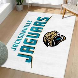 NFL Jacksonville Jaguars Rectangle Rug Personalized Non-Slip Carpet Gift For Football Fans JJ81