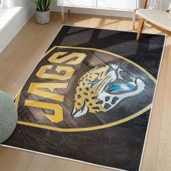 NFL Jacksonville Jaguars Rectangle Rug Personalized Non-Slip Carpet Gift For Football Fans JJ82