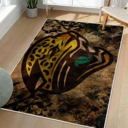 NFL Jacksonville Jaguars Rectangle Rug Personalized Non-Slip Carpet Gift For Football Fans JJ87
