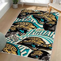 NFL Jacksonville Jaguars Rectangle Rug Personalized Non-Slip Carpet Gift For Football Fans JJ90