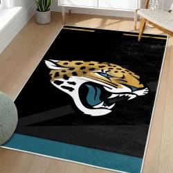 NFL Jacksonville Jaguars Rectangle Rug Personalized Non-Slip Carpet Gift For Football Fans JJ91