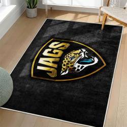 NFL Jacksonville Jaguars Rectangle Rug Personalized Non-Slip Carpet Gift For Football Fans JJ97