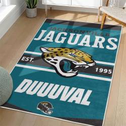 NFL Jacksonville Jaguars Rectangle Rug Personalized Non-Slip Carpet Gift For Football Fans JJ98
