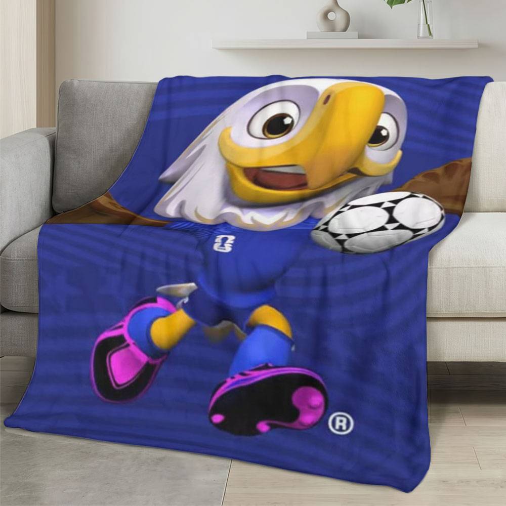 Personalized 2026 World Cup Fleece Blanket Soft Plush Soccer Fan Gift WC2618