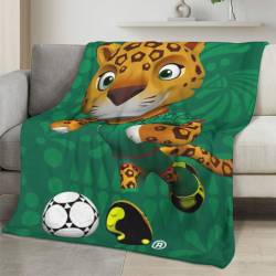 Personalized 2026 World Cup Fleece Blanket Soft Plush Soccer Fan Gift WC2619