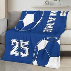 Personalized 2026 World Cup Fleece Blanket Soft Plush Soccer Fan Gift WC2627