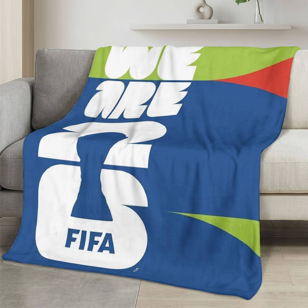 Personalized 2026 World Cup Fleece Blanket Soft Plush Soccer Fan Gift WC2631