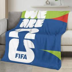 Personalized 2026 World Cup Fleece Blanket Soft Plush Soccer Fan Gift WC2631