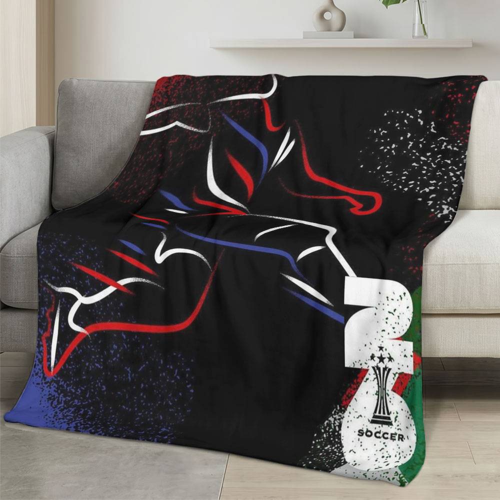Personalized 2026 World Cup Fleece Blanket Soft Plush Soccer Fan Gift WC2633
