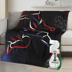 Personalized 2026 World Cup Fleece Blanket Soft Plush Soccer Fan Gift WC2633