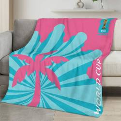 Personalized 2026 World Cup Fleece Blanket Soft Plush Soccer Fan Gift WC268
