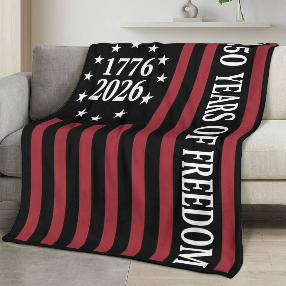 Personalized 4th of July Fleece Blanket Soft Plush American Eagle Patriotic Family Gift 4O7FB114