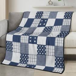 Personalized 4th of July Fleece Blanket Soft Plush American Eagle Patriotic Family Gift 4O7FB77