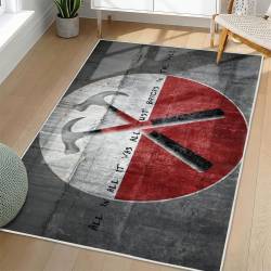 Pink Floyd Area Rug Non-slip Rock Music Carpet Gift Idea For Fans PFO113