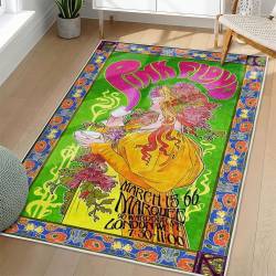 Pink Floyd Area Rug Non-slip Rock Music Carpet Gift Idea For Fans PFO137