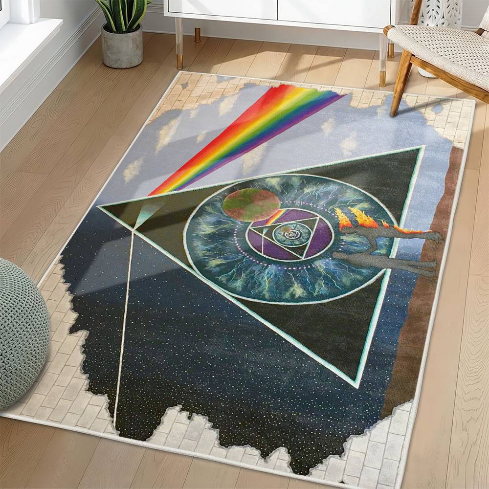 Pink Floyd Area Rug Non-slip Rock Music Carpet Gift Idea For Fans PFO79