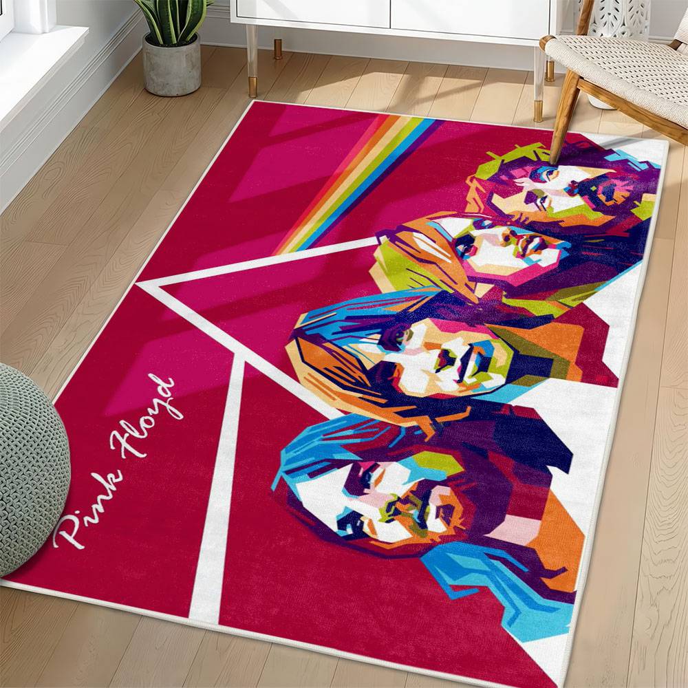 Pink Floyd Area Rug Non-slip Rock Music Carpet Gift Idea For Fans PFO92