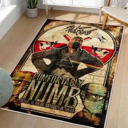 Pink Floyd Area Rug Non-slip Rock Music Carpet Gift Idea For Fans PFO96