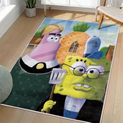 SpongeBob SquarePants Area Rug Non-Slip Cartoon Carpet Home Decor Gift Idea For Fans SSP121