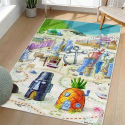 SpongeBob SquarePants Area Rug Non-Slip Cartoon Carpet Home Decor Gift Idea For Fans SSP124