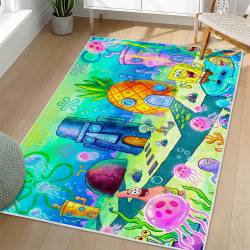 SpongeBob SquarePants Area Rug Non-Slip Cartoon Carpet Home Decor Gift Idea For Fans SSP130