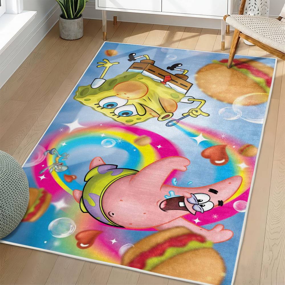 SpongeBob SquarePants Area Rug Non-Slip Cartoon Carpet Home Decor Gift Idea For Fans SSP131