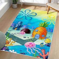 SpongeBob SquarePants Area Rug Non-Slip Cartoon Carpet Home Decor Gift Idea For Fans SSP132