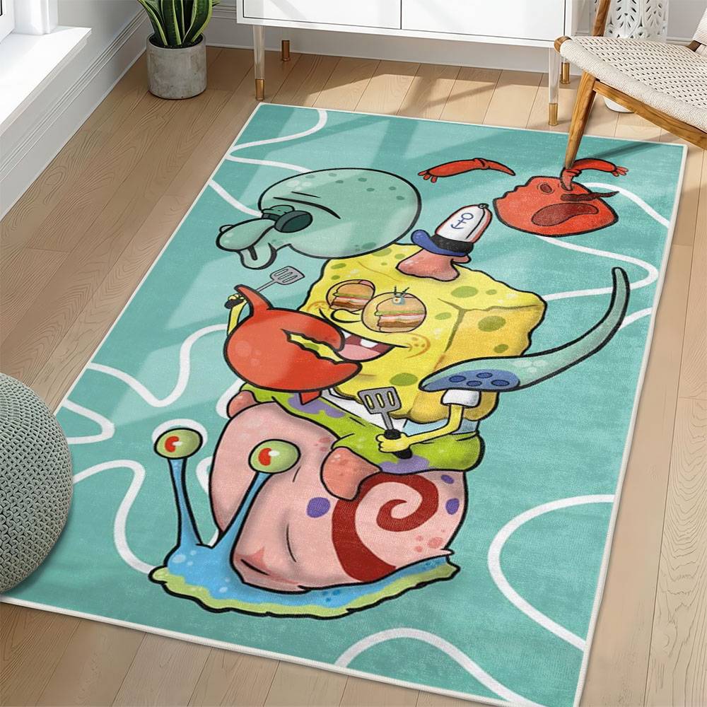 SpongeBob SquarePants Area Rug Non-Slip Cartoon Carpet Home Decor Gift Idea For Fans SSP148