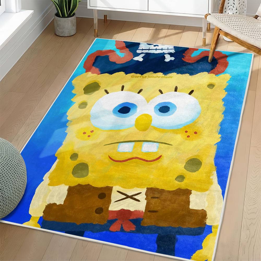 SpongeBob SquarePants Area Rug Non-Slip Cartoon Carpet Home Decor Gift Idea For Fans SSP169