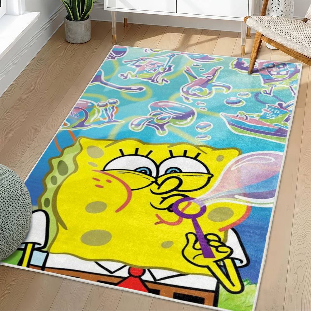 SpongeBob SquarePants Area Rug Non-Slip Cartoon Carpet Home Decor Gift Idea For Fans SSP178