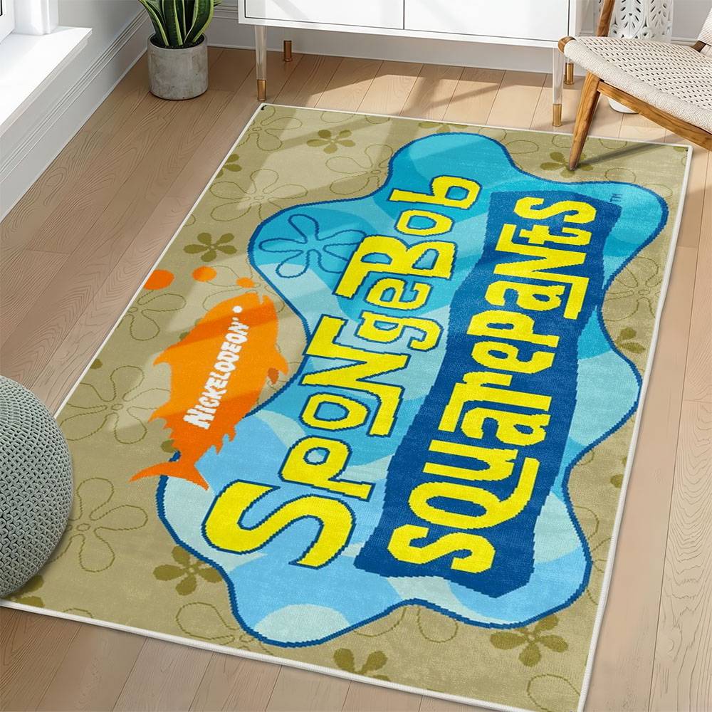 SpongeBob SquarePants Area Rug Non-Slip Cartoon Carpet Home Decor Gift Idea For Fans SSP182