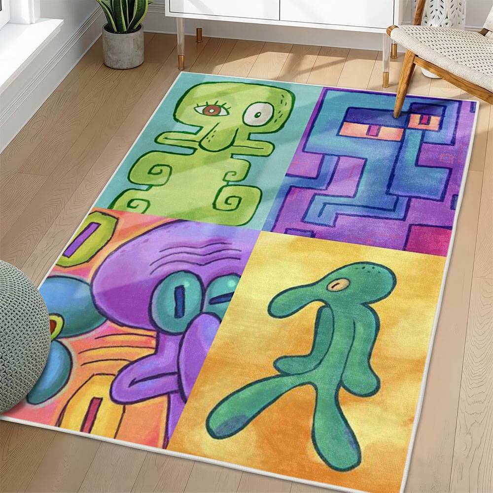 SpongeBob SquarePants Area Rug Non-Slip Cartoon Carpet Home Decor Gift Idea For Fans SSP49