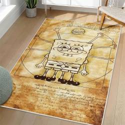 SpongeBob SquarePants Area Rug Non-Slip Cartoon Carpet Home Decor Gift Idea For Fans SSP50
