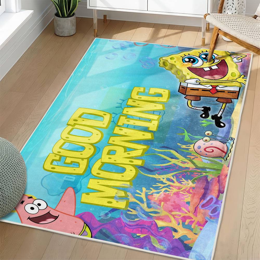 SpongeBob SquarePants Area Rug Non-Slip Cartoon Carpet Home Decor Gift Idea For Fans SSP53