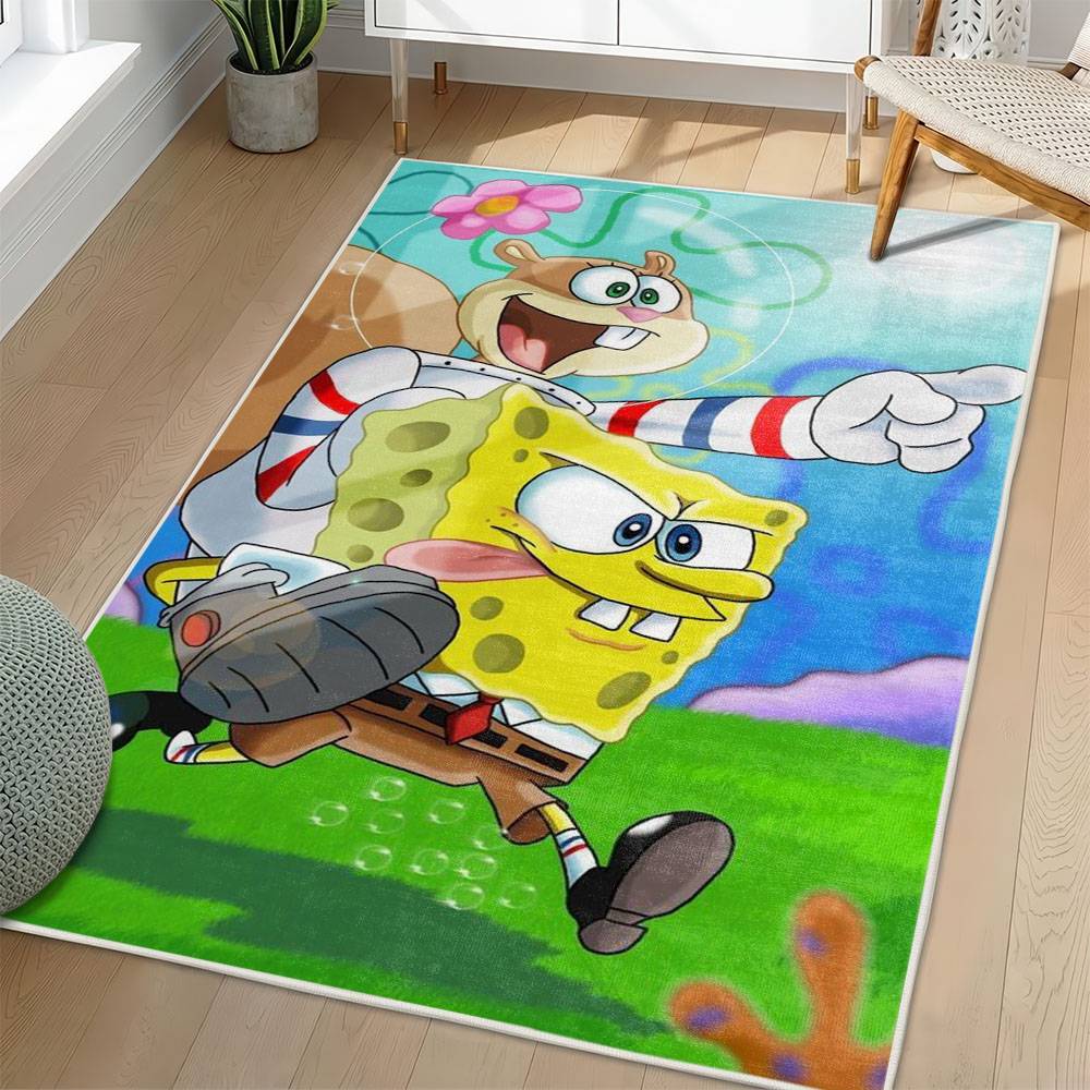 SpongeBob SquarePants Area Rug Non-Slip Cartoon Carpet Home Decor Gift Idea For Fans SSP56