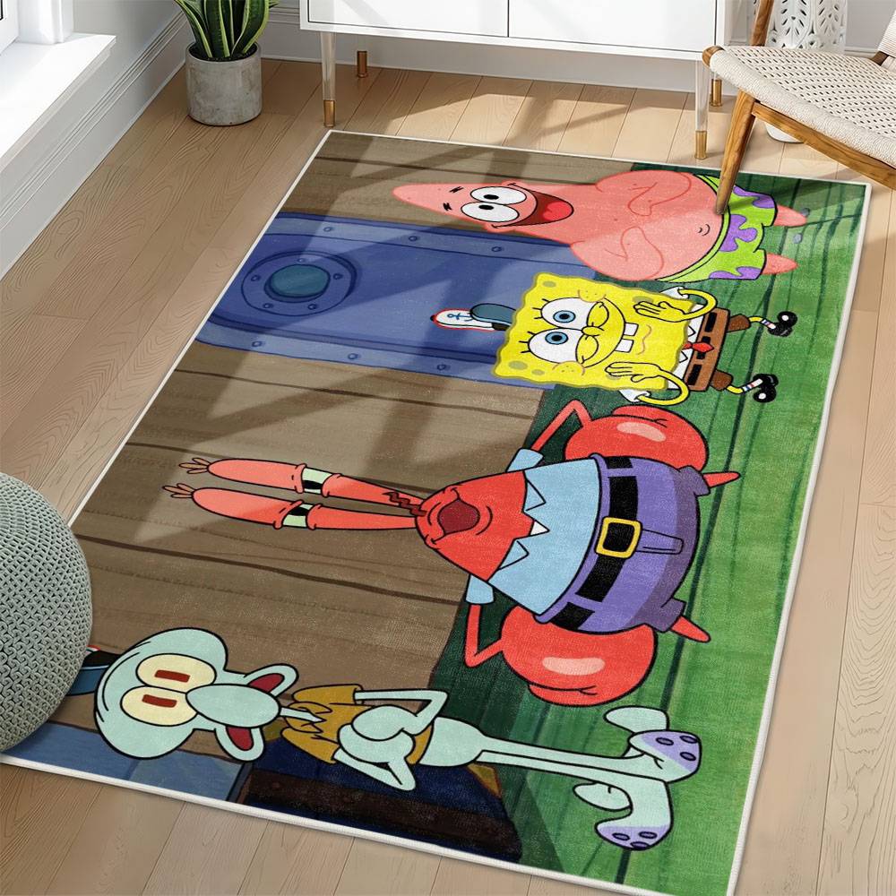 SpongeBob SquarePants Area Rug Non-Slip Cartoon Carpet Home Decor Gift Idea For Fans SSP57
