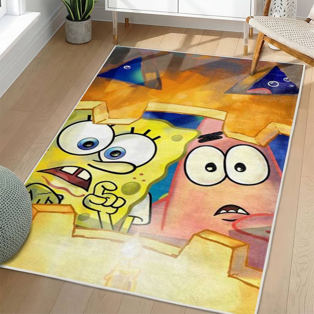 SpongeBob SquarePants Area Rug Non-Slip Cartoon Carpet Home Decor Gift Idea For Fans SSP60