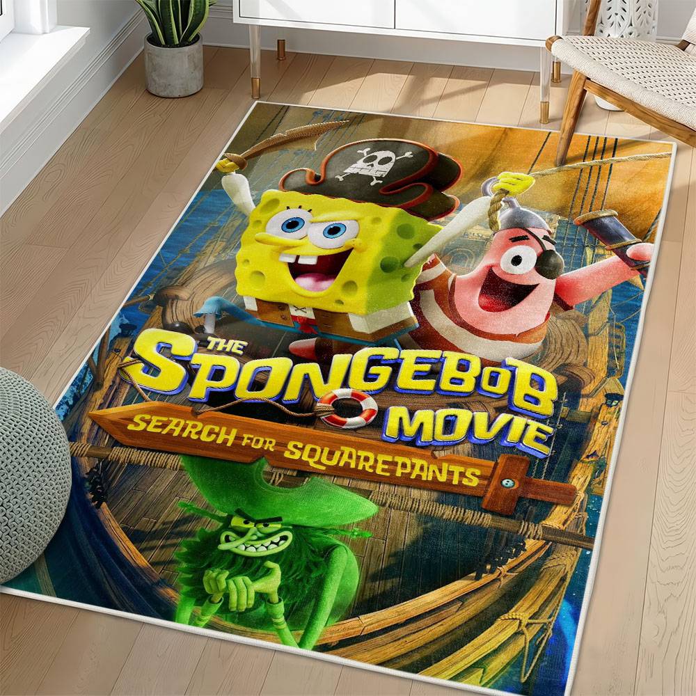 SpongeBob SquarePants Area Rug Non-Slip Cartoon Carpet Home Decor Gift Idea For Fans SSP69