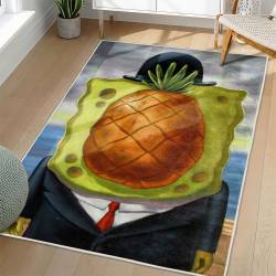 SpongeBob SquarePants Area Rug Non-Slip Cartoon Carpet Home Decor Gift Idea For Fans SSP71