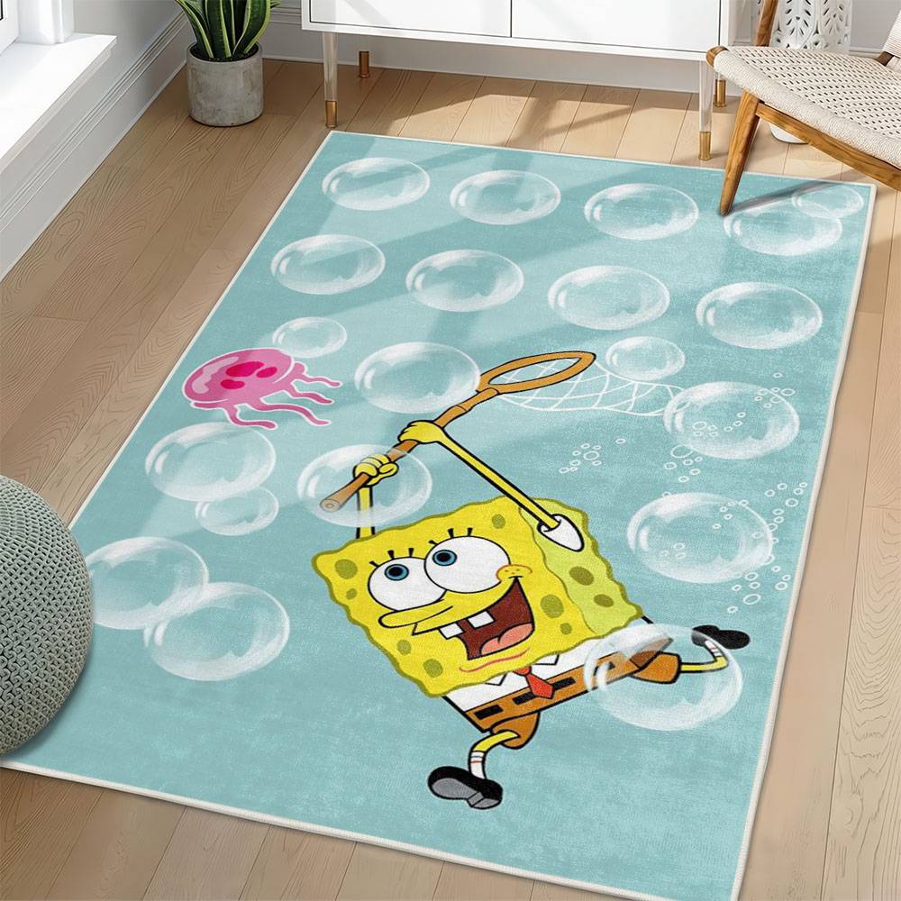 SpongeBob SquarePants Area Rug Non-Slip Cartoon Carpet Home Decor Gift Idea For Fans SSP73