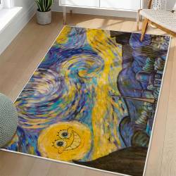 SpongeBob SquarePants Area Rug Non-Slip Cartoon Carpet Home Decor Gift Idea For Fans SSP74