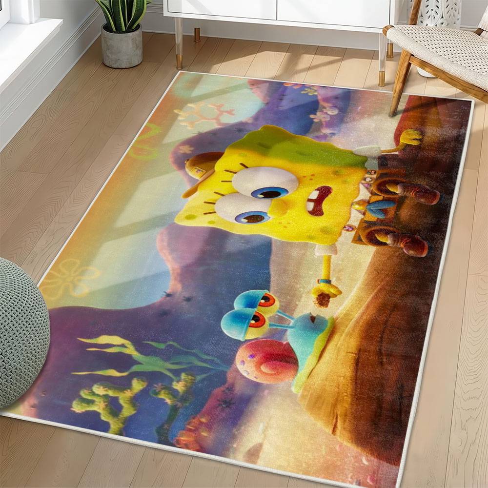 SpongeBob SquarePants Area Rug Non-Slip Cartoon Carpet Home Decor Gift Idea For Fans SSP75