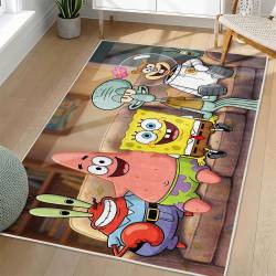 SpongeBob SquarePants Area Rug Non-Slip Cartoon Carpet Home Decor Gift Idea For Fans SSP76