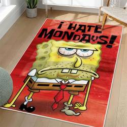 SpongeBob SquarePants Area Rug Non-Slip Cartoon Carpet Home Decor Gift Idea For Fans SSP80